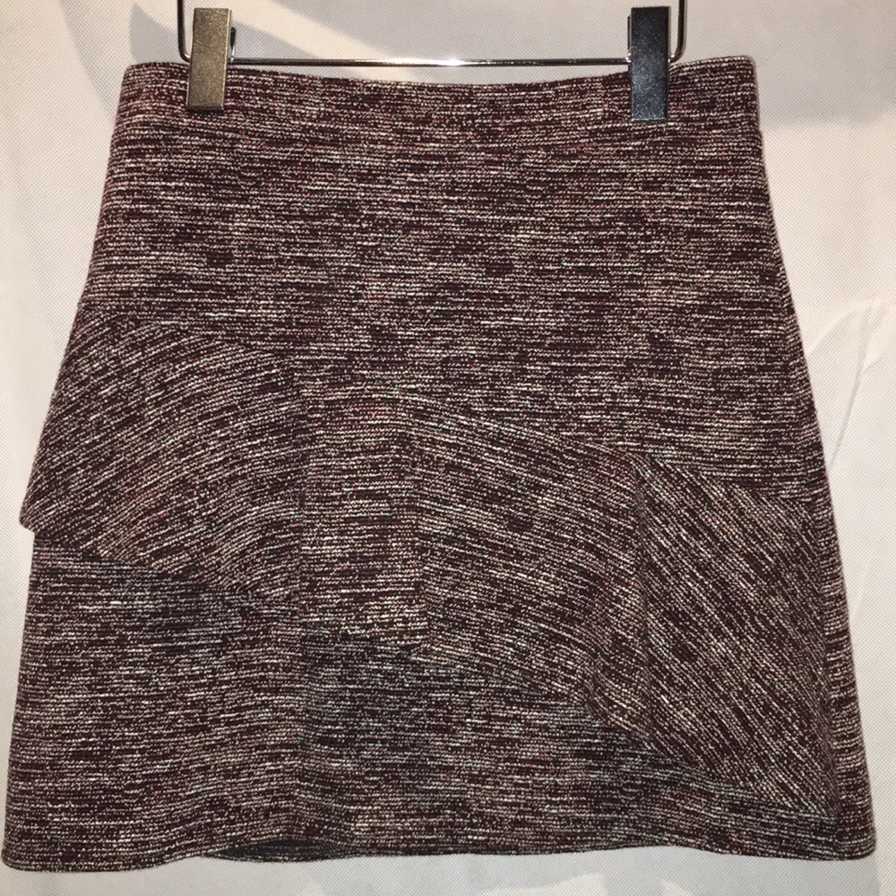 Loft Rufflefront A Line Mini Skirt | Size XS